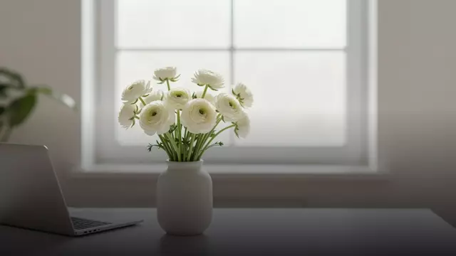 Белые ранункулюсы коллеге: когда дарить и какой букет взять