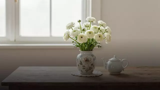 Букет белых ранункулюсов бабушке: как выбрать и не ошибиться