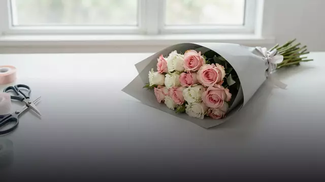 Как упаковать круглый букет: пошагово от флориста