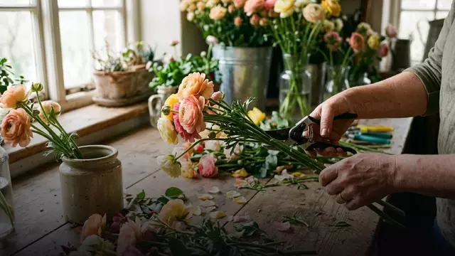 Ранункулюсы в интерьере: как поставить букет красиво