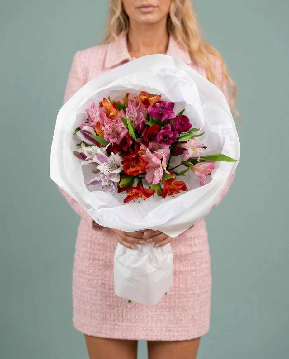 Bouquet of 7 alstroemerias mix