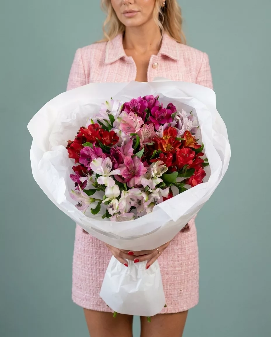 Bouquet of 11 alstroemerias mix