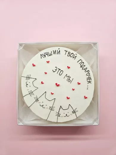 Бенто-торт "Подарочек" 400г. - шоколад