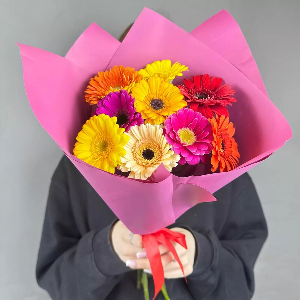 Bouquet of 9 gerberas