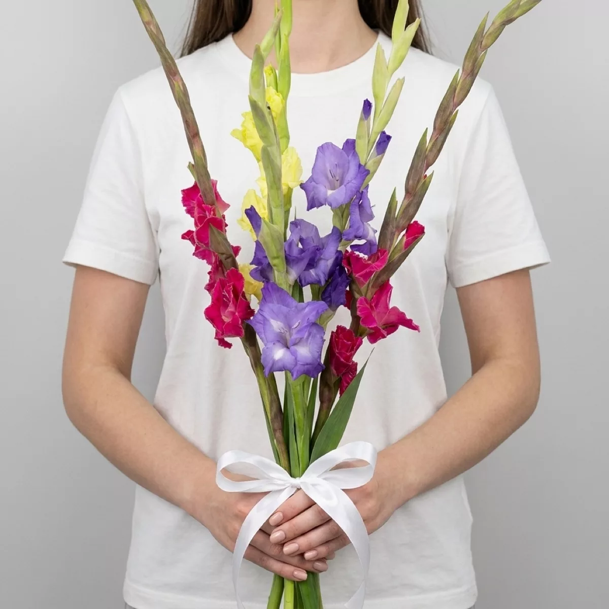 Bouquet of 5 gladioli mix