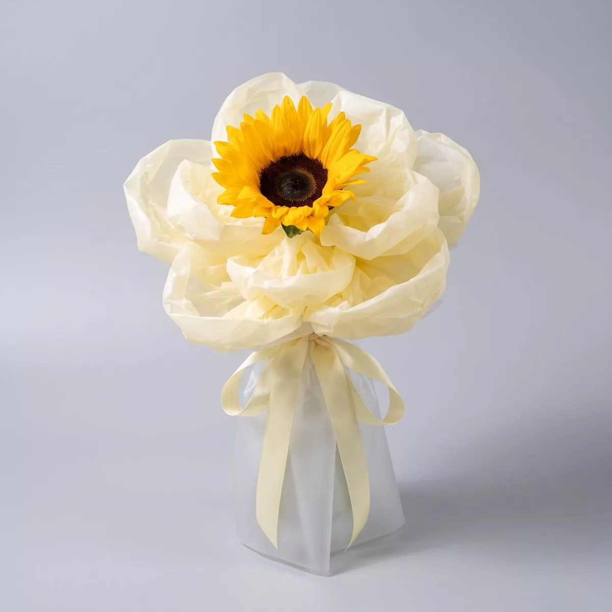 Bouquet of 1 yellow sunflowers