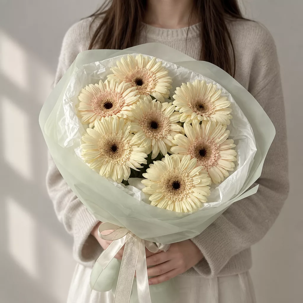 Bouquet of 7 yellow gerberas