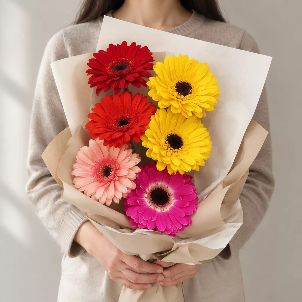 Bouquet of 7 gerberas mix