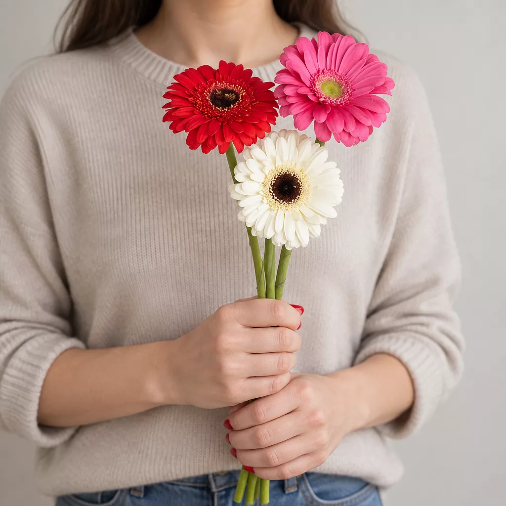 Bouquet of 3 gerberas mix