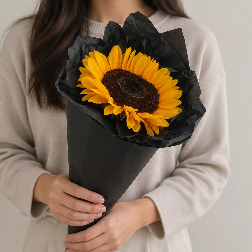 Bouquet of 1 yellow sunflowers