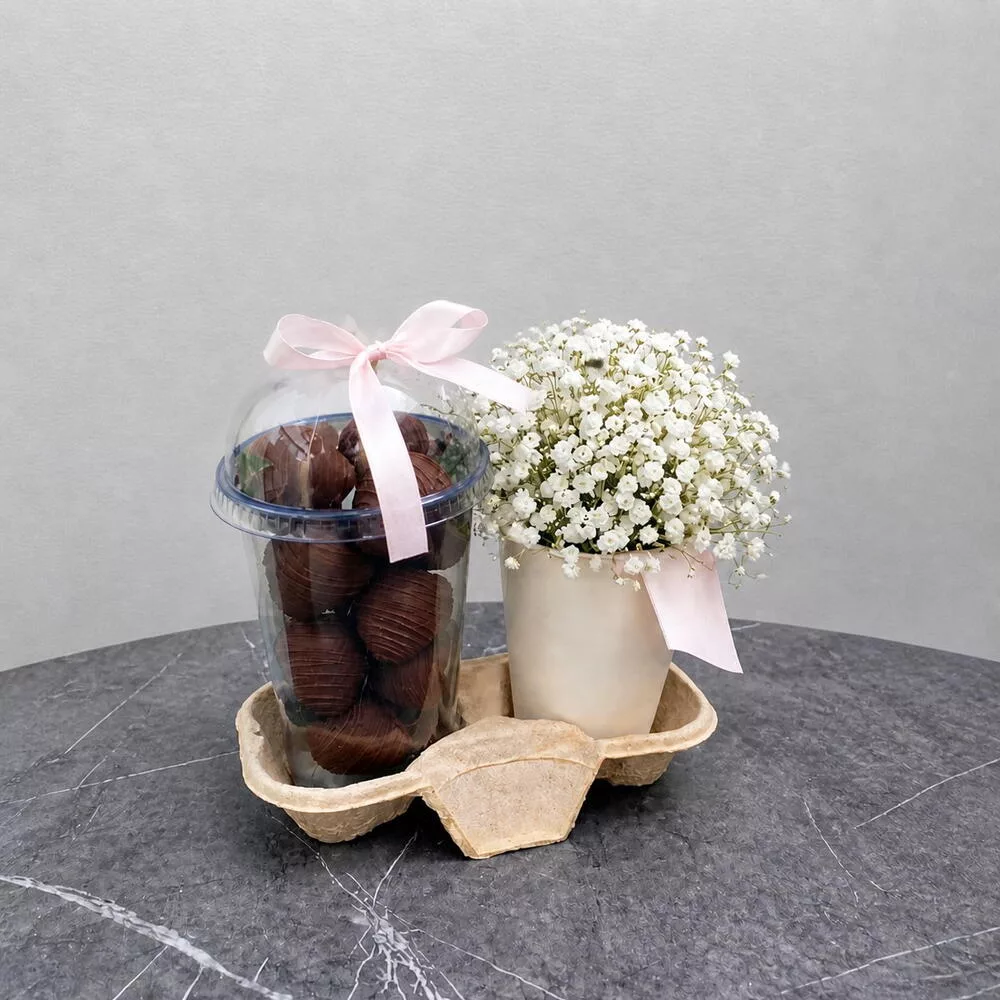 Set of in chocolate and